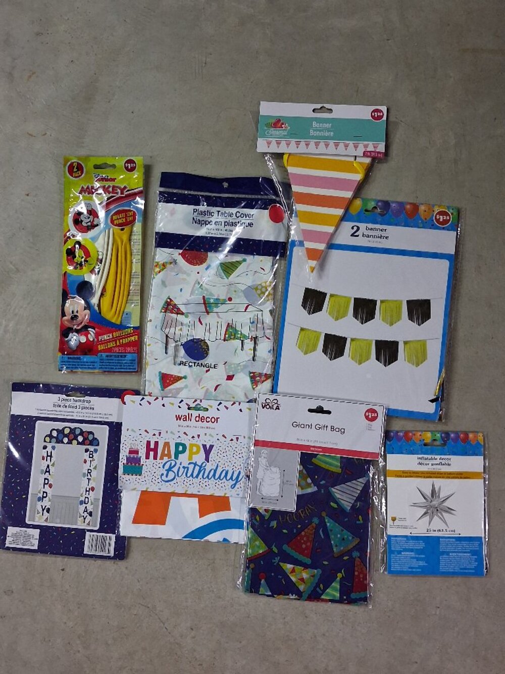 Birthday Party Supplies Decor Bundle